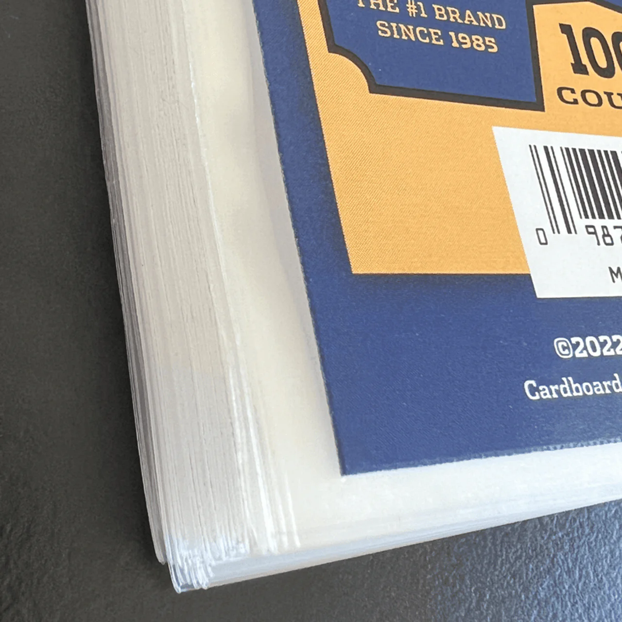 1000ct (10 packs) Notched Soft Card Sleeves for Thick Size Trading Cards - Image 3