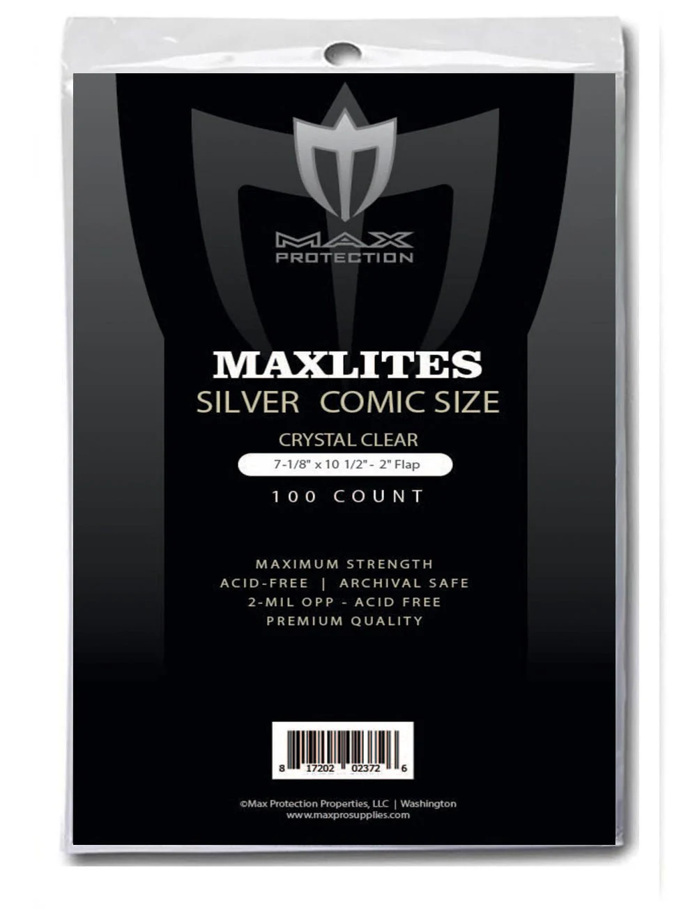 1000ct Case Maxlites 2 Silver Age Comic Bags - 7-1/8x10-1/2" - Image 2