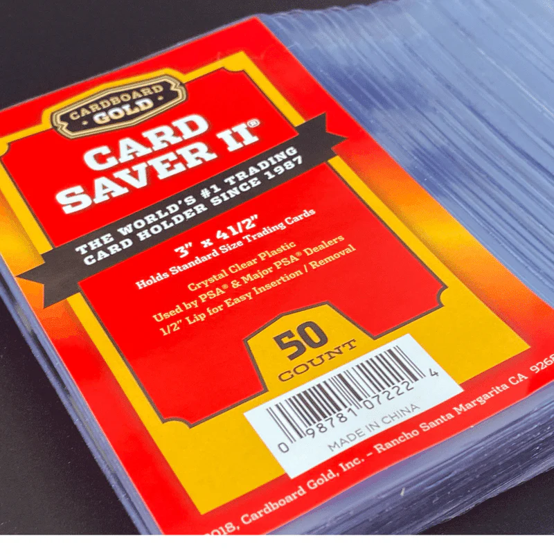 2000ct Cardboard Gold Card Saver 2 Semi-rigid Card Holders II Case - Image 3