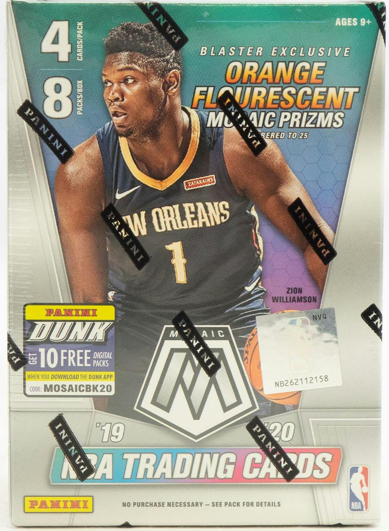 2019-20 Panini Mosaic Basketball 8-Pack Blaster Box