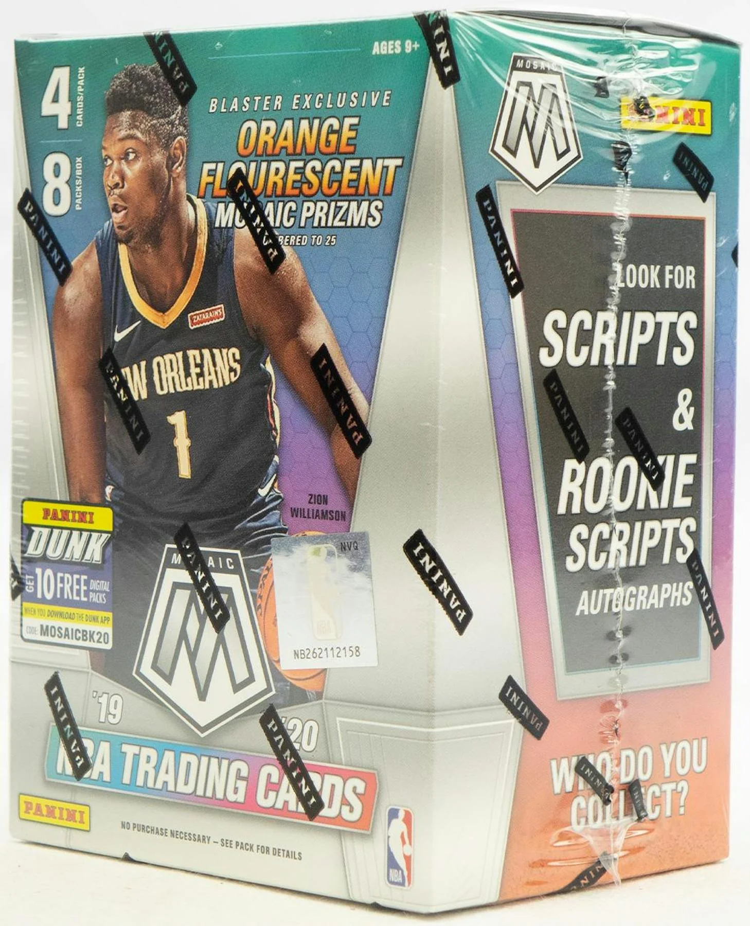 2019-20 Panini Mosaic Basketball 8-Pack Blaster Box - Image 2