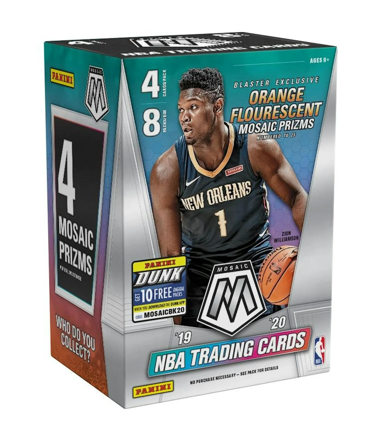 2019-20 Panini Mosaic Basketball 8-Pack Blaster Box - Image 3