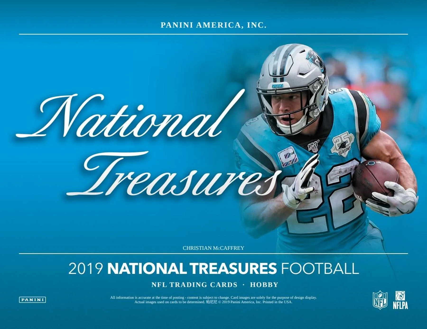 2019 Panini National Treasures Football Hobby Box - Image 3