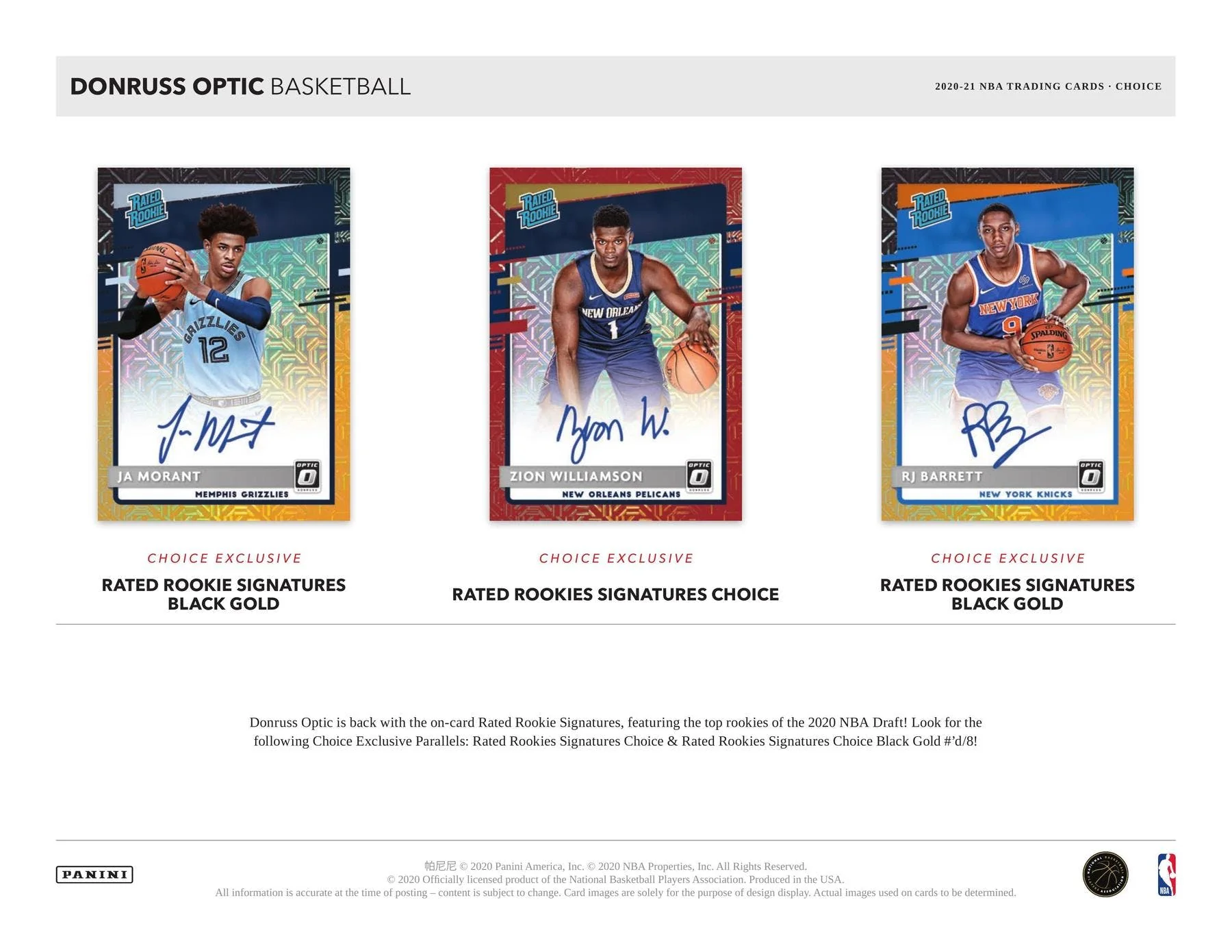 2020-21 Panini Donruss Optic Choice Basketball Hobby Box - Image 4