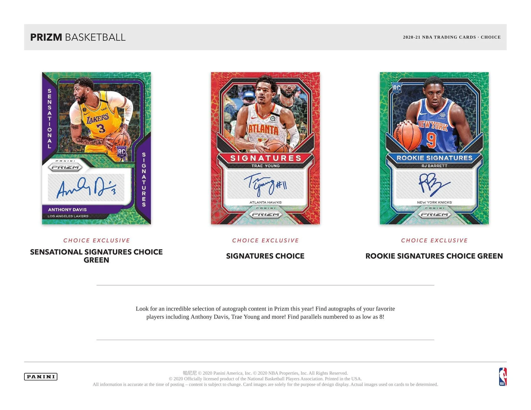 2020/21 Panini Prizm Choice Basketball Hobby Box - Image 5