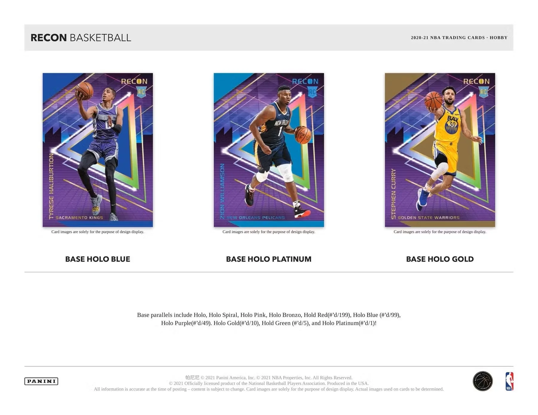 2020/21 Panini Recon Basketball Hobby Box - Image 5