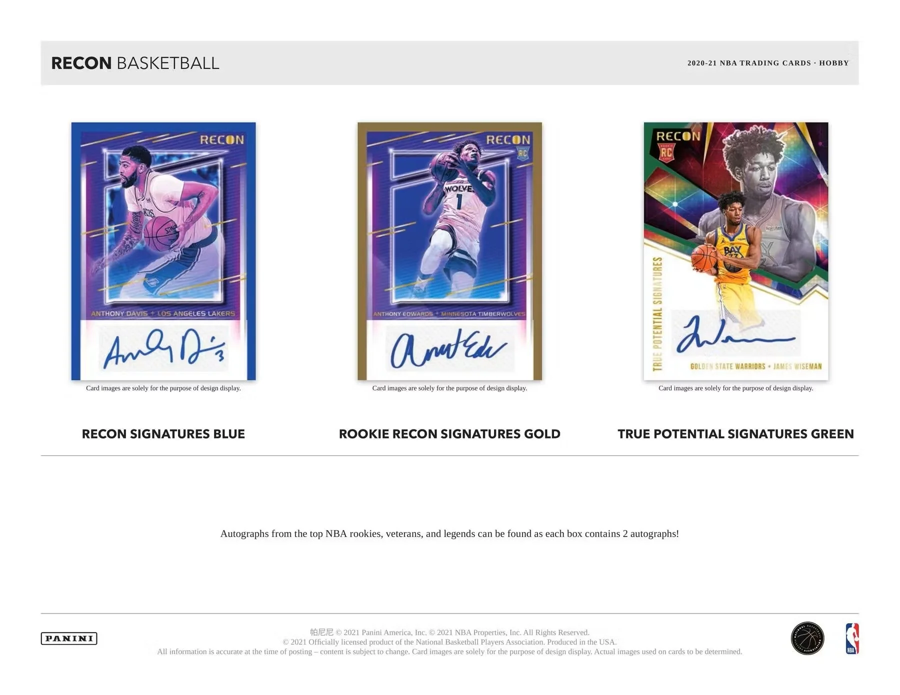 2020/21 Panini Recon Basketball Hobby Box - Image 6