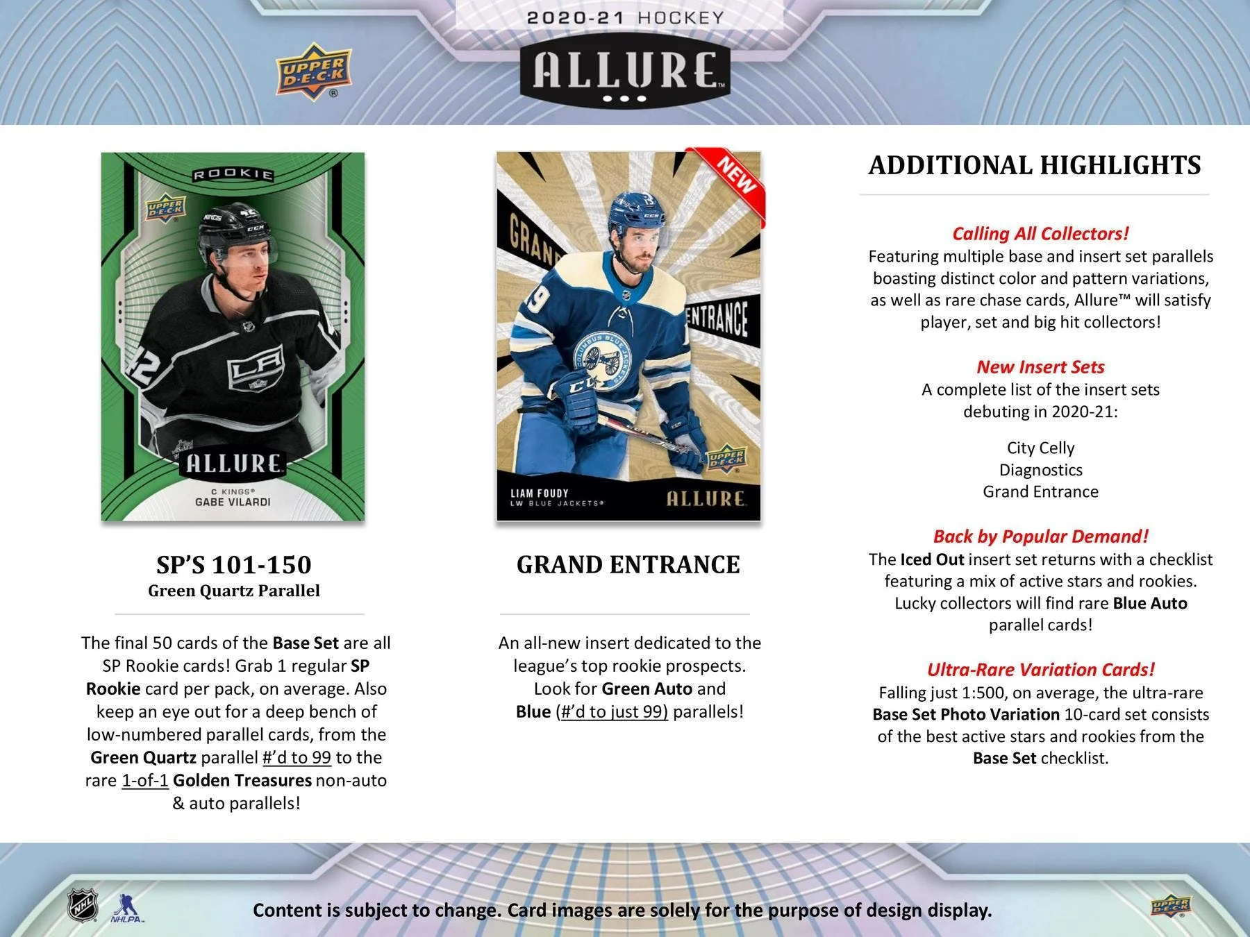 2020-21 Upper Deck Allure Hockey Hobby Box - Image 4
