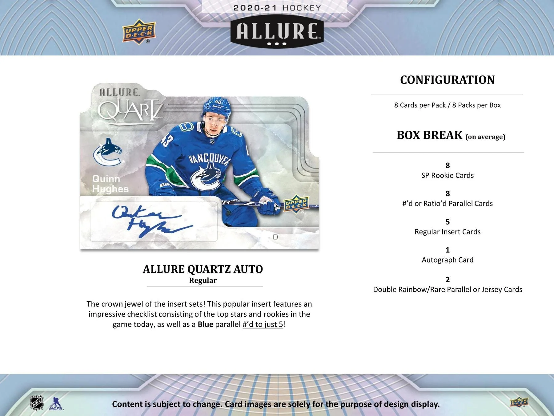 2020-21 Upper Deck Allure Hockey Hobby Box - Image 6