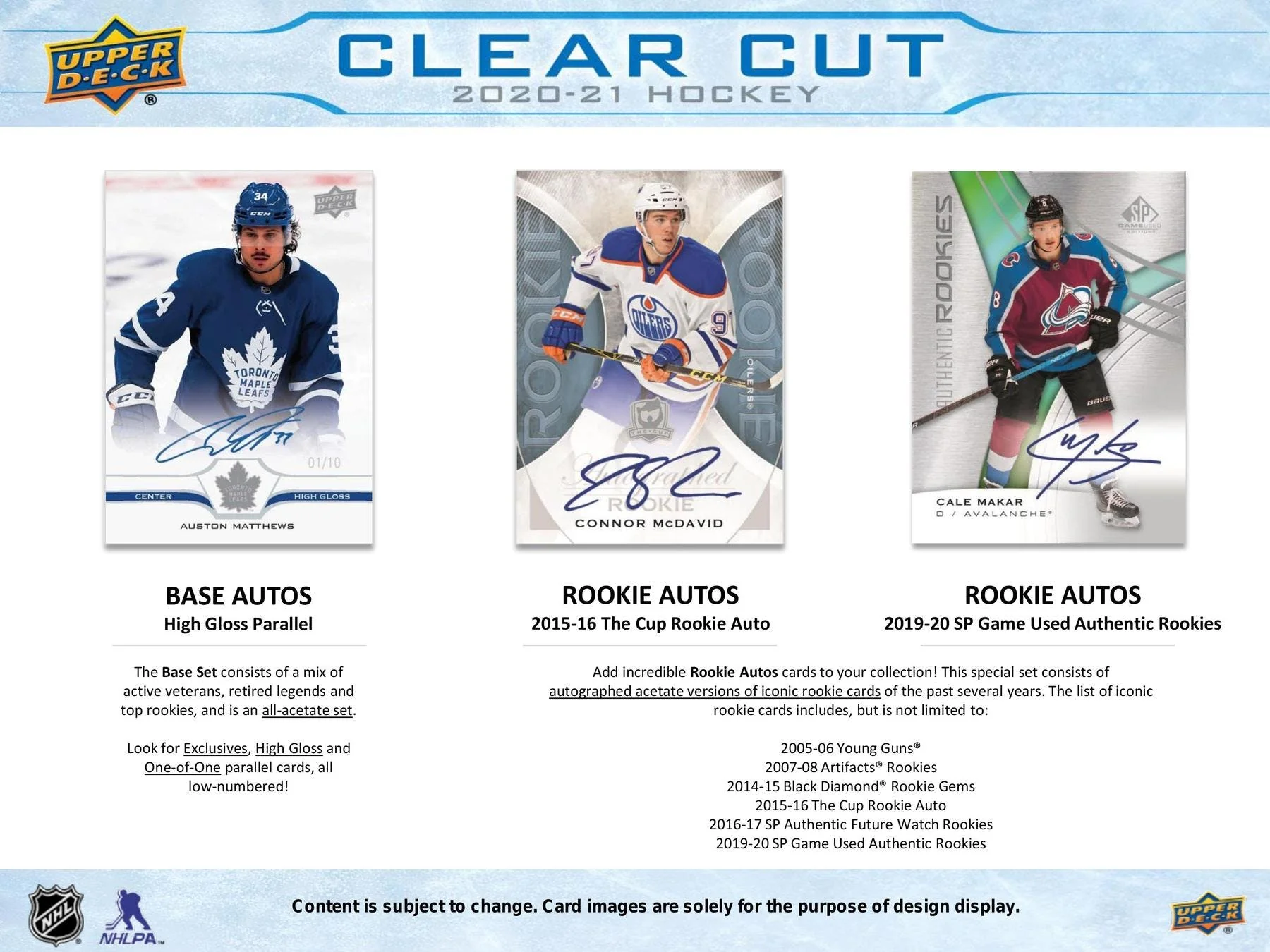 2020-21 Upper Deck Clear Cut Hockey Hobby Box - Image 5