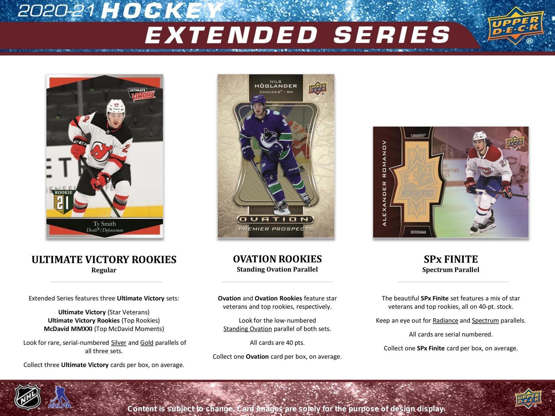 2020-21 Upper Deck Extended Series Hockey Hobby Box - Image 7