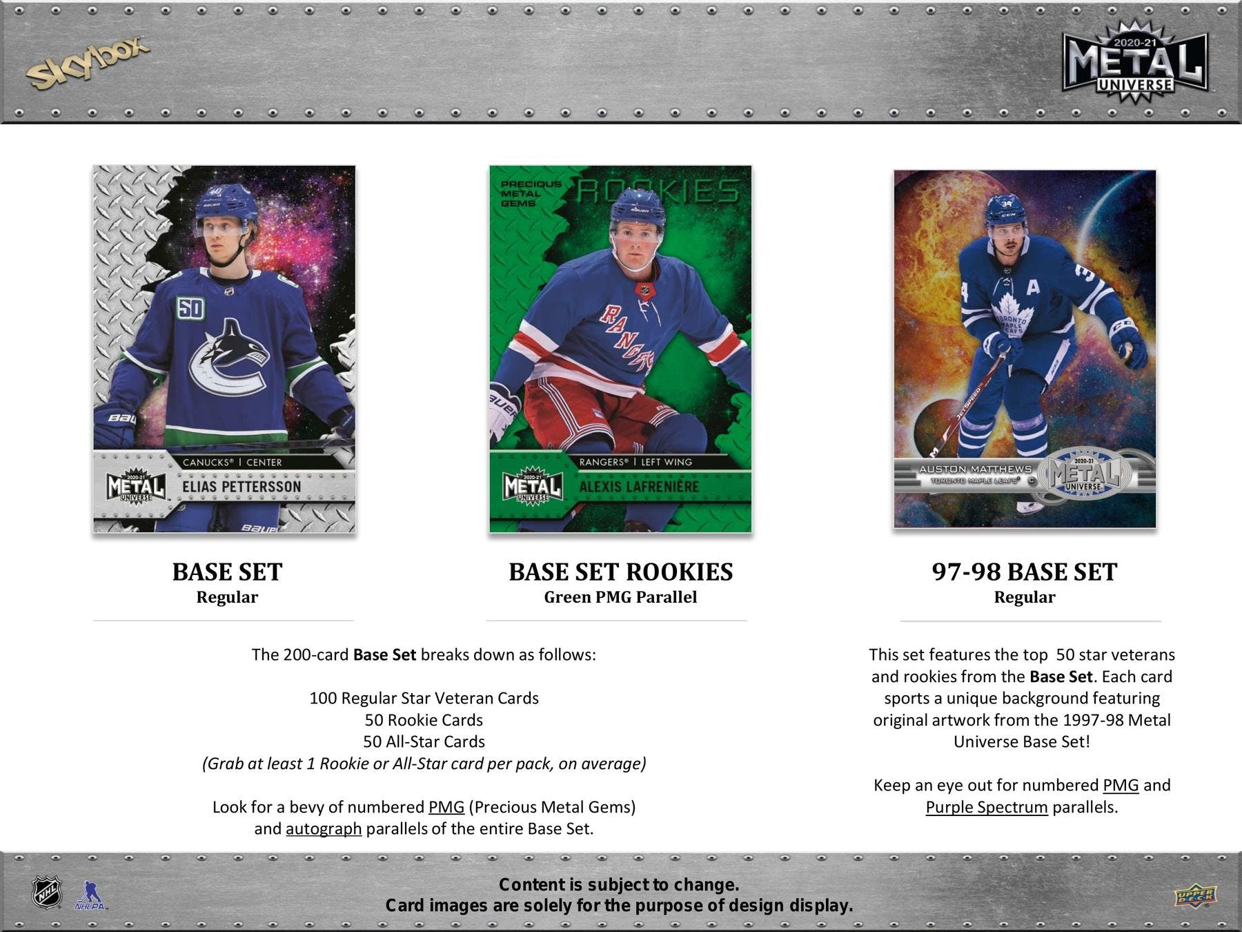 2020-21 Upper Deck Skybox Metal Universe Hockey Hobby Box - Image 4
