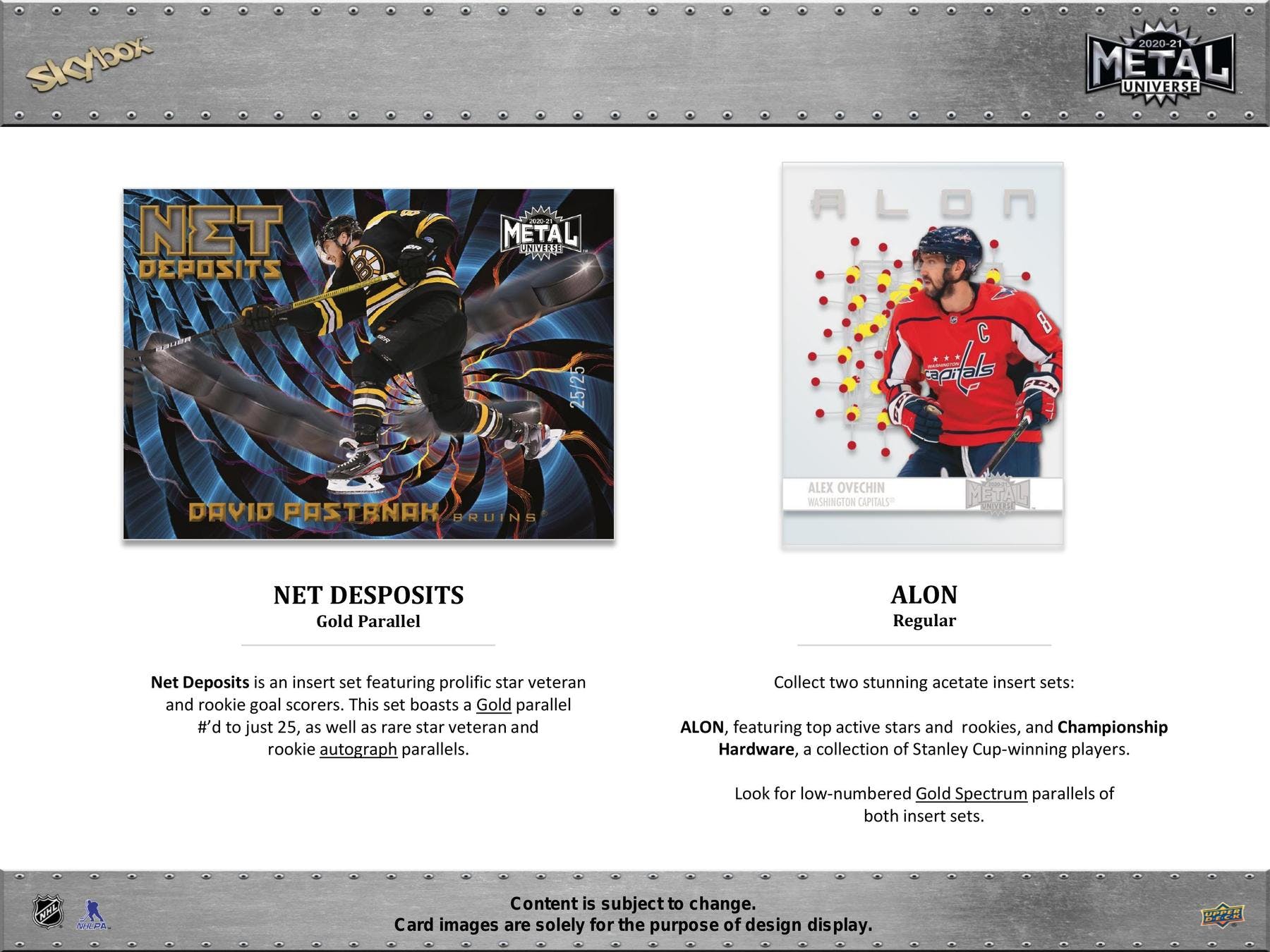 2020-21 Upper Deck Skybox Metal Universe Hockey Hobby Box - Image 6