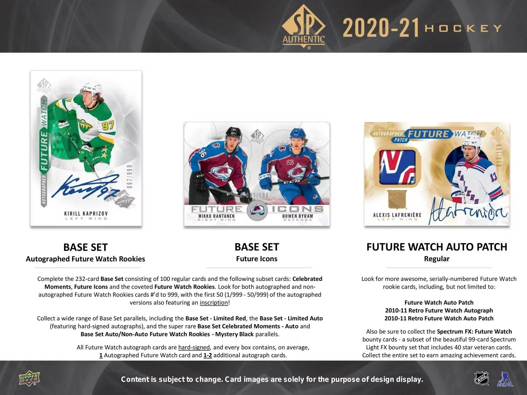 2020-21 Upper Deck SP Authentic Hockey Hobby Box - Image 4