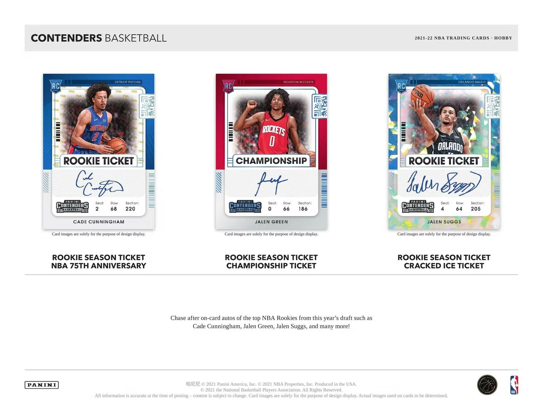 2021-22 Panini Contenders Basketball Hobby Box - Image 4