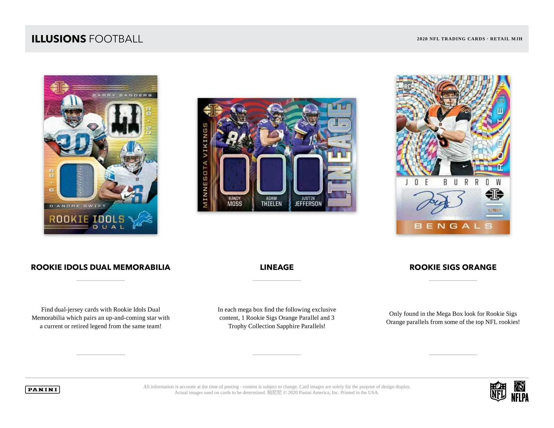 2020 Panini Illusions Football Mega Box - Image 5
