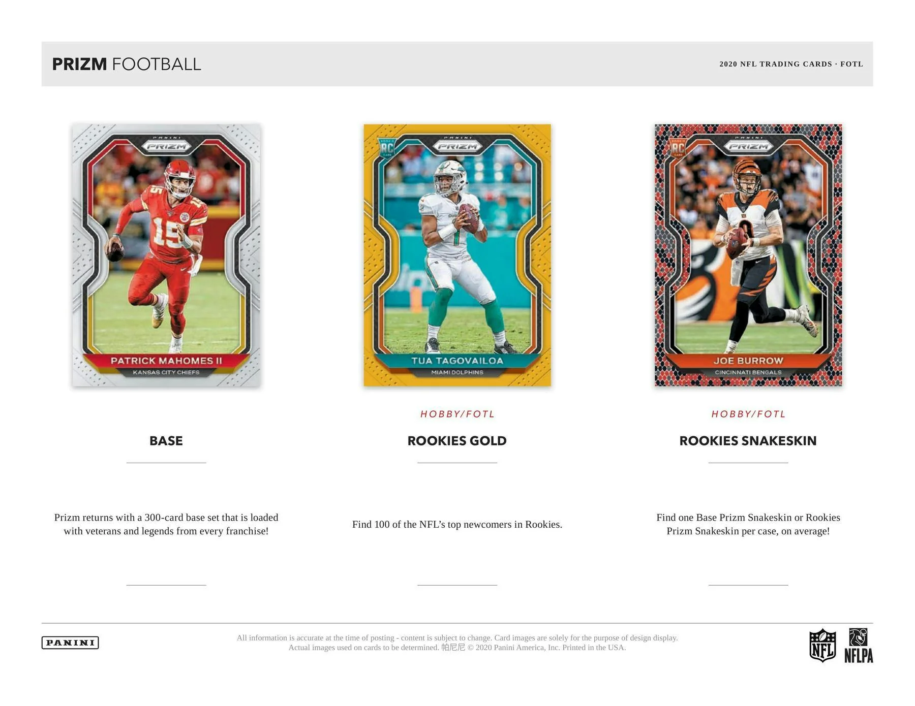 2020 Panini Prizm Football 1st Off The Line FOTL Hobby Box - Image 4
