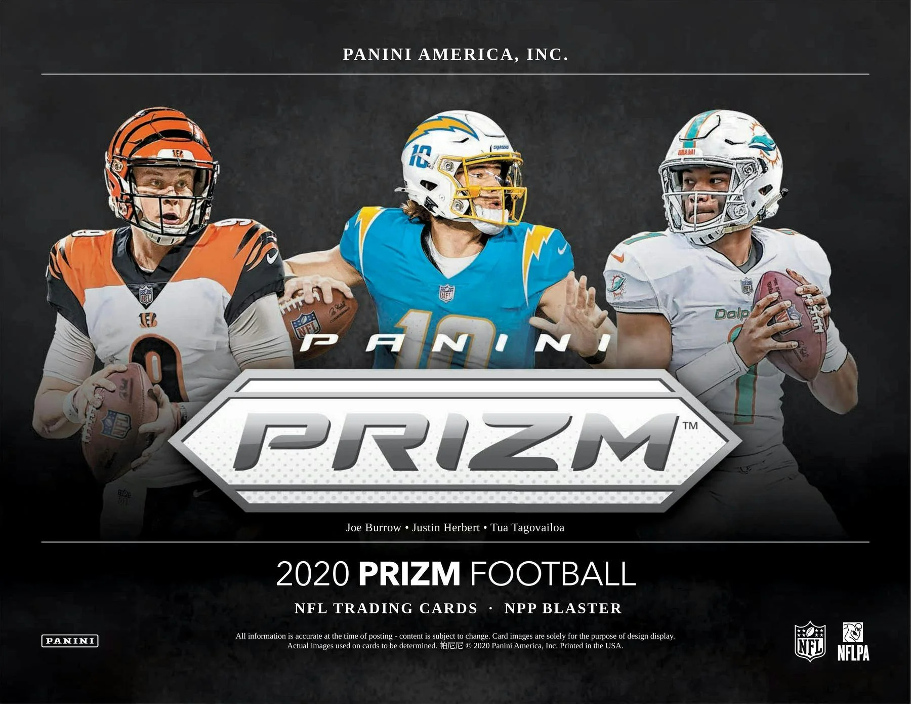 2020 Panini Prizm Football 6-Pack Blaster Box (Lazer Prizms) - Image 3