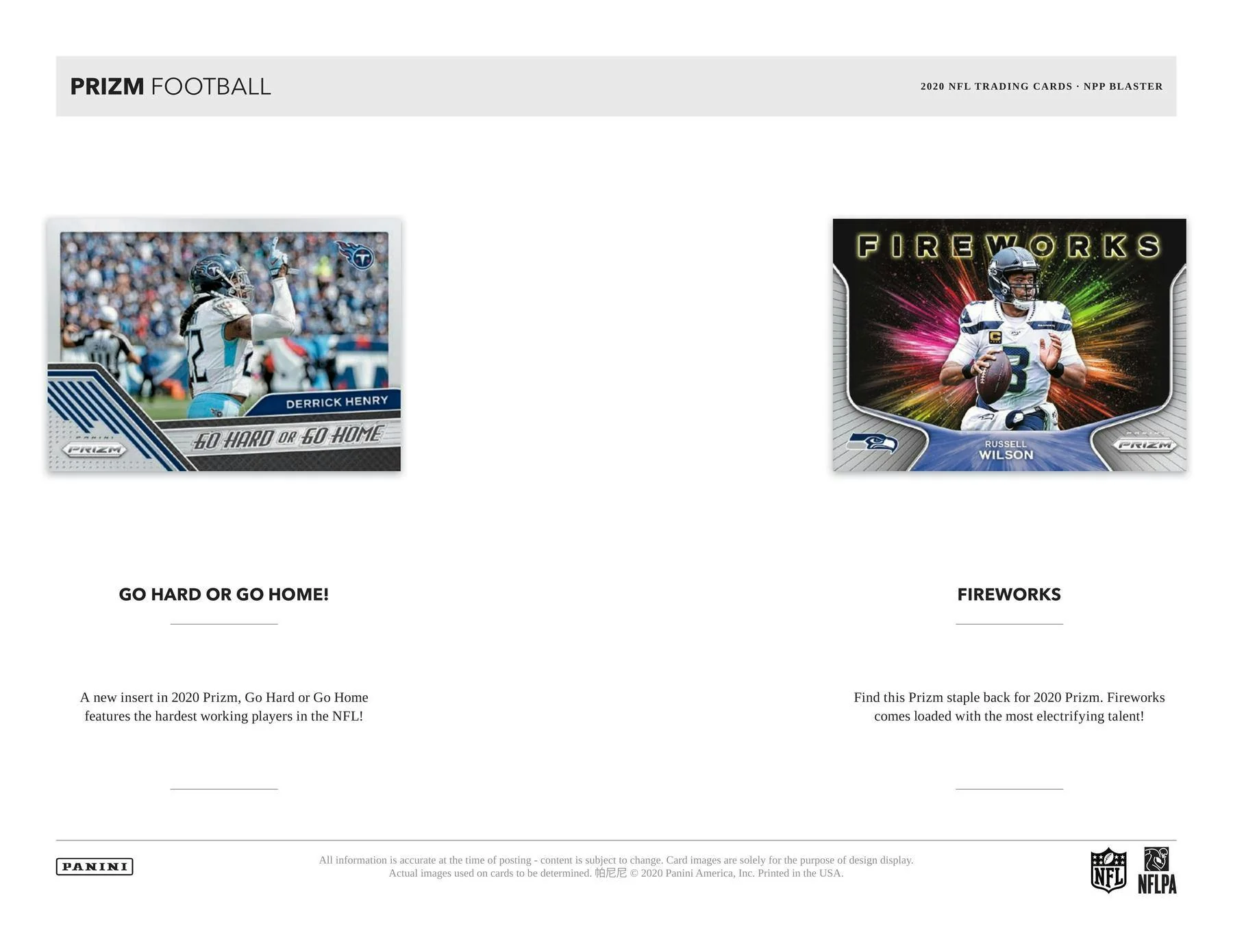 2020 Panini Prizm Football 6-Pack Blaster Box (Lazer Prizms) - Image 6