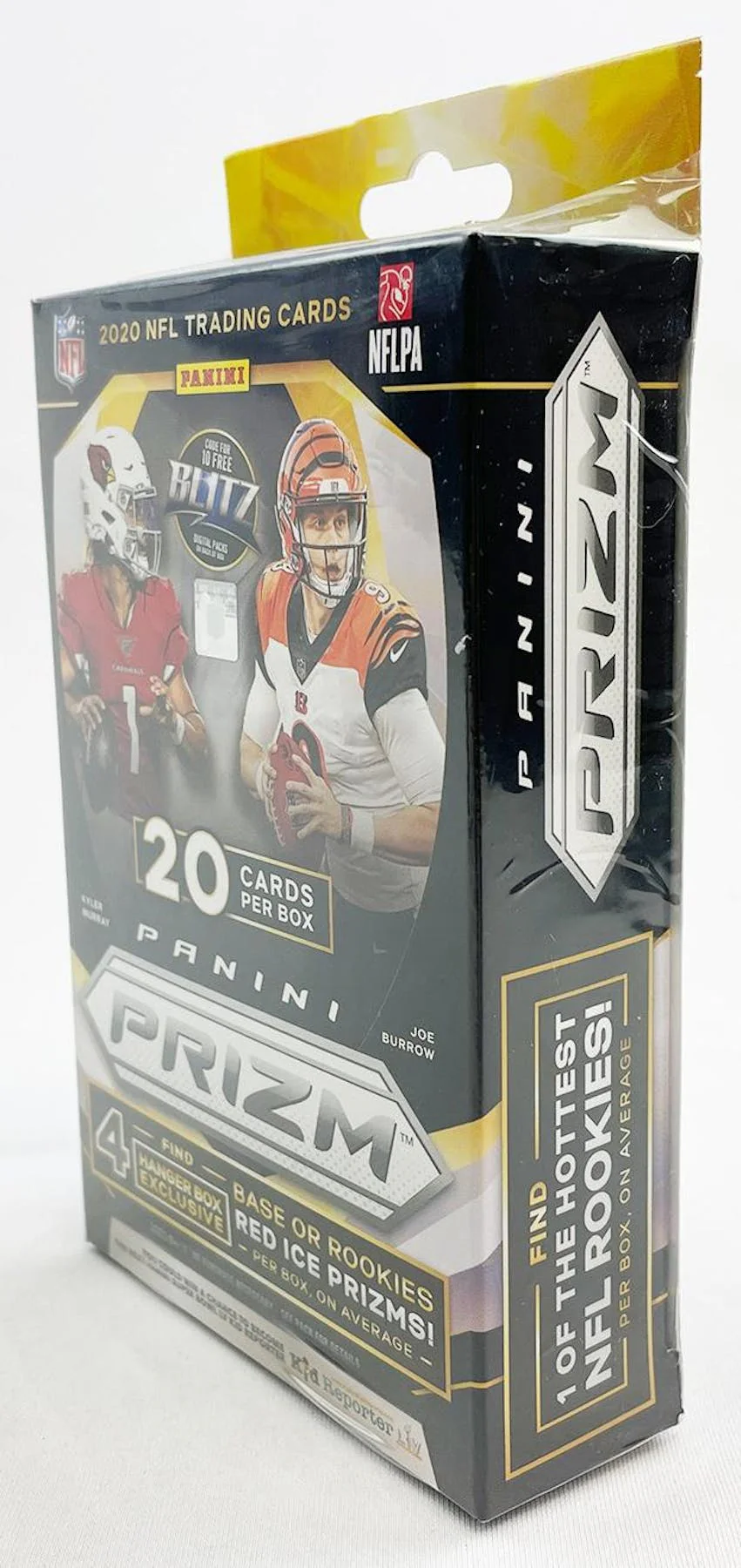 2020 Panini Prizm Football Hanger 20-Card Box (Red Ice Prizms) - Image 2