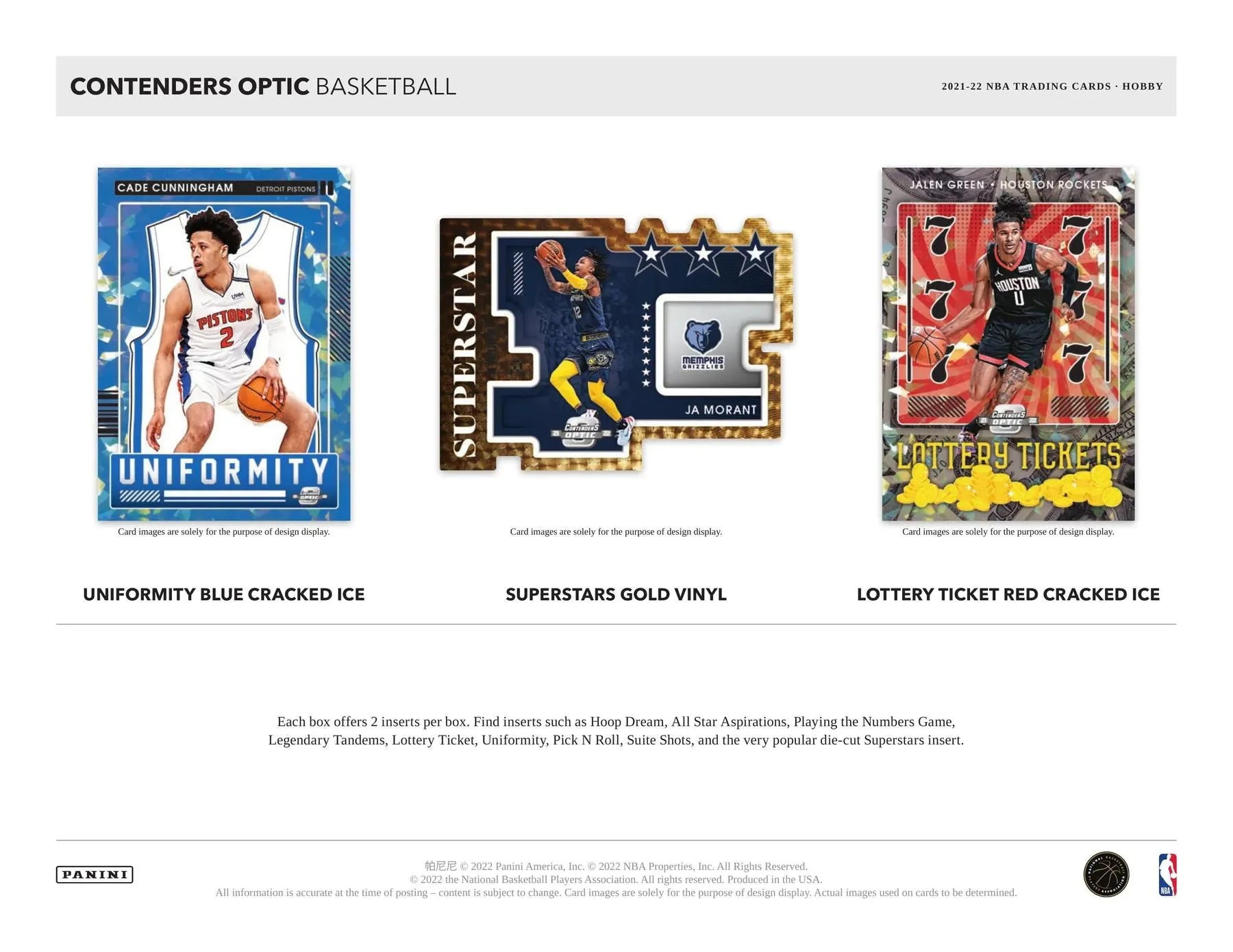 2021-22 Panini Contenders Optic Basketball Hobby Box - Image 5