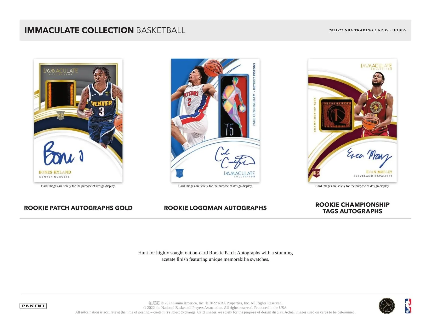 2021-22 Panini Immaculate Basketball Hobby Box - Image 4