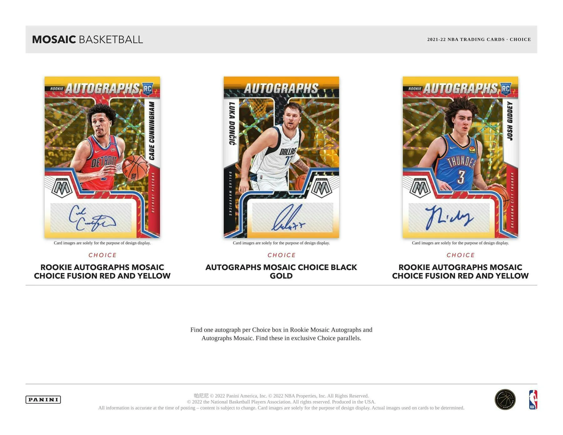 2021-22 Panini Mosaic Basketball Choice Box - Image 5
