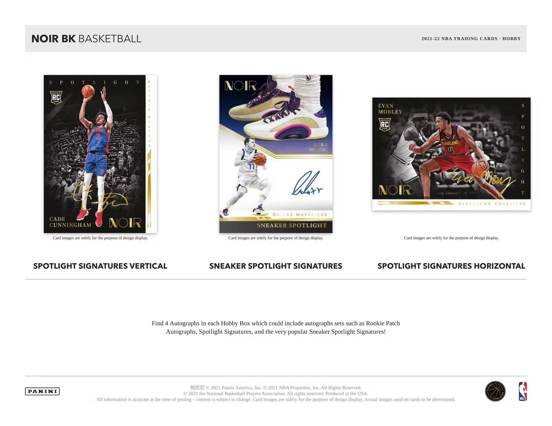 2021-22 Panini Noir Basketball Hobby Box - Image 4