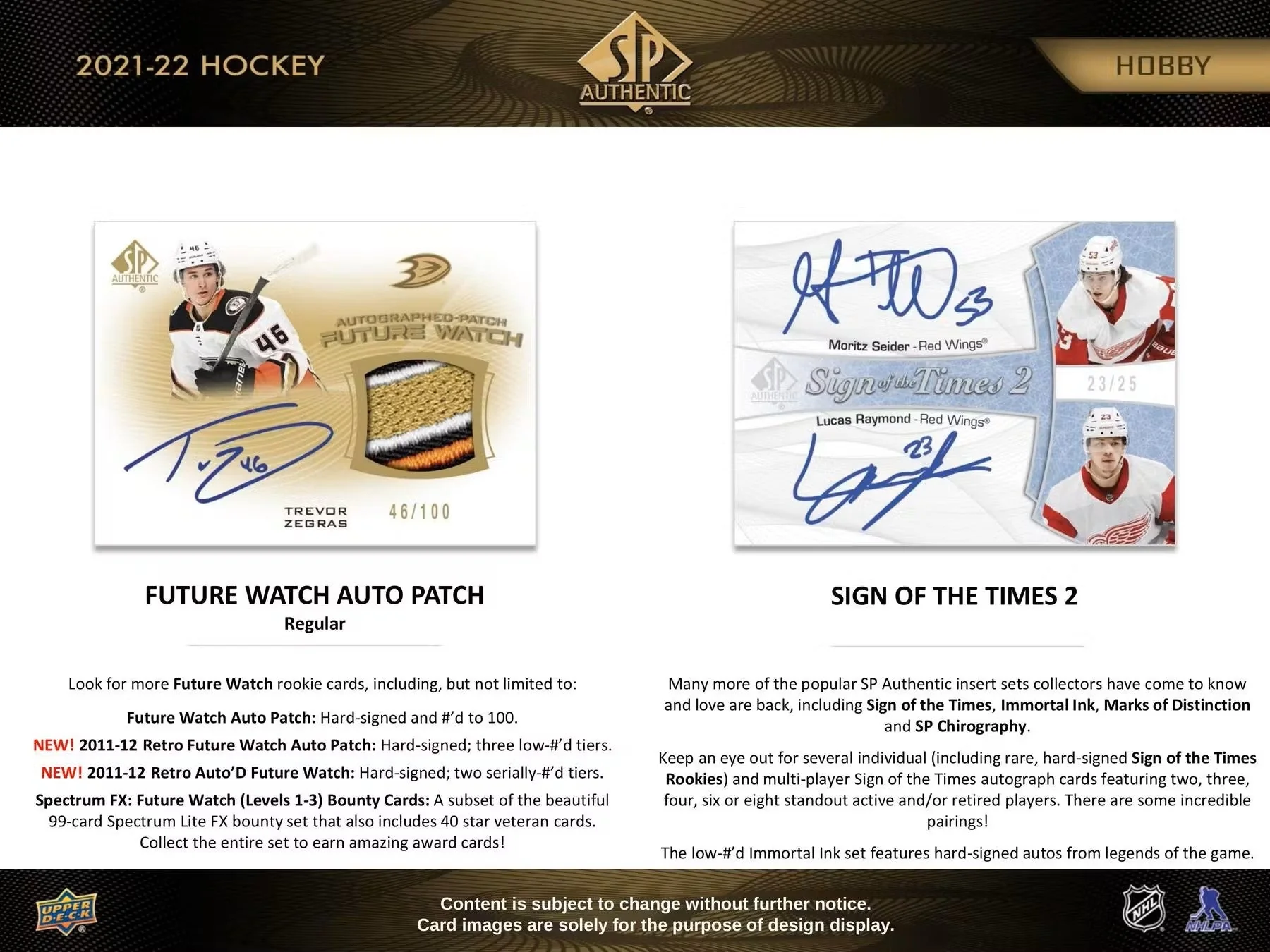 2021-22 Upper Deck SP Authentic Hockey Hobby Box - Image 7