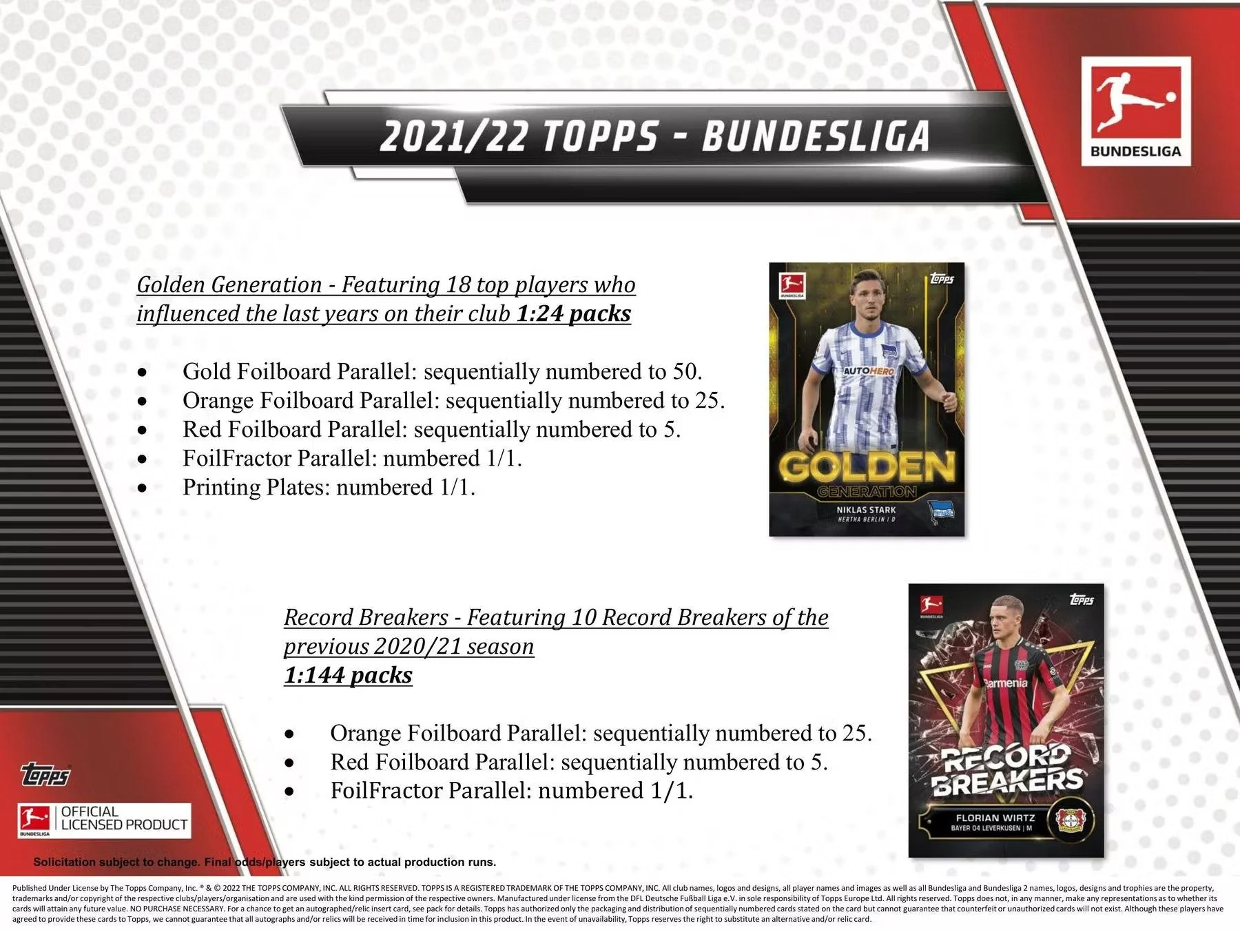 2021-22 Topps Bundesliga Soccer Hobby Box - Image 9