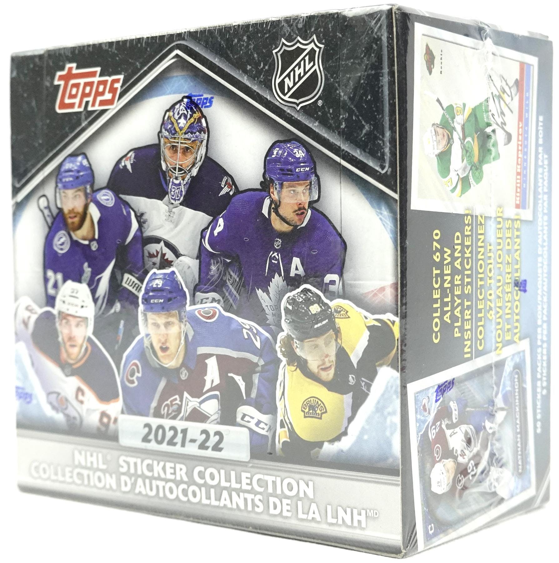 2021-22 Topps NHL Hockey Sticker Collection Box - Image 2