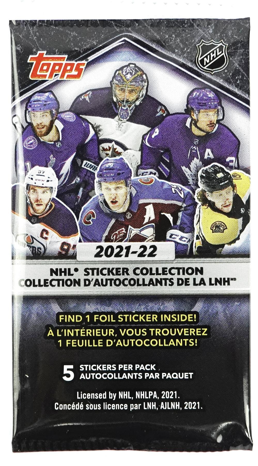 2021-22 Topps NHL Hockey Sticker Collection Box - Image 3