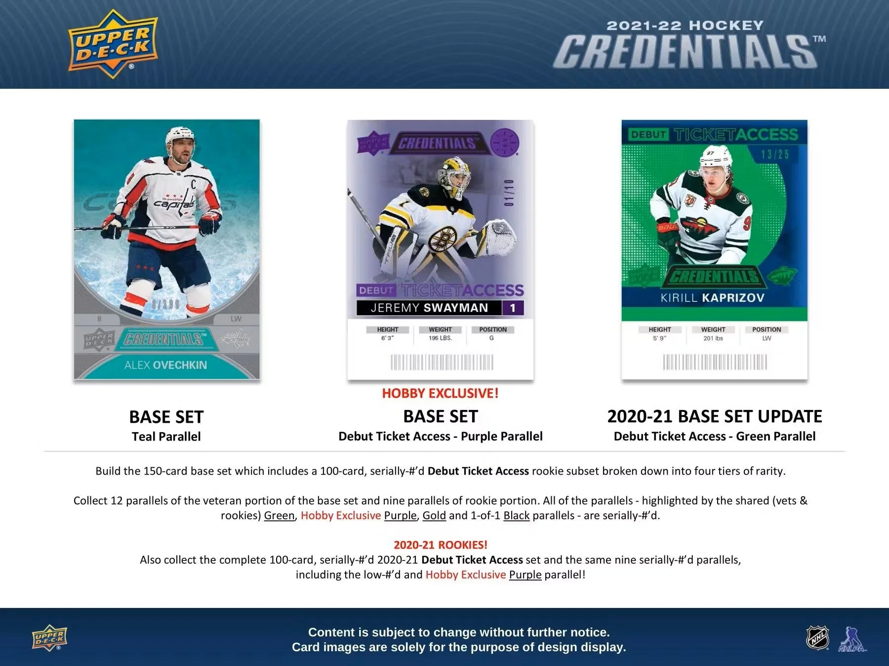 2021-22 Upper Deck Credentials Hockey Hobby Box - Image 2