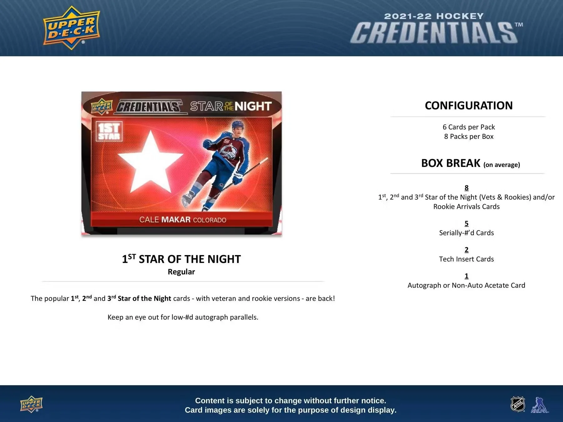 2021-22 Upper Deck Credentials Hockey Hobby Box - Image 5