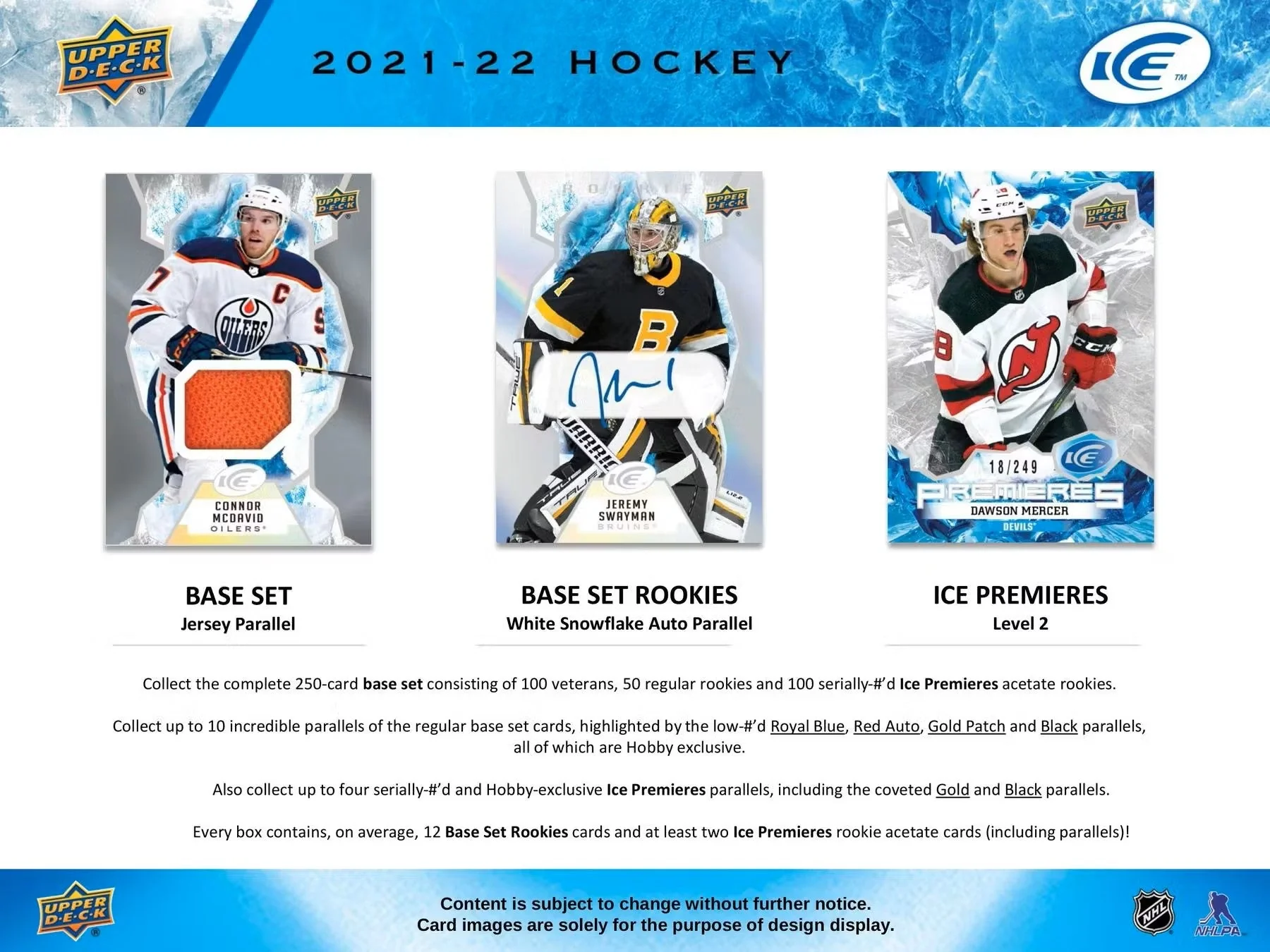 2021-22 Upper Deck Ice Hockey Hobby Box - Image 5