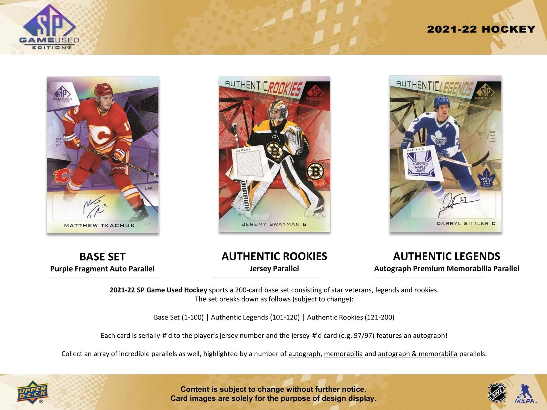 2021-22 Upper Deck SP Game Used Hockey Hobby Box - Image 4