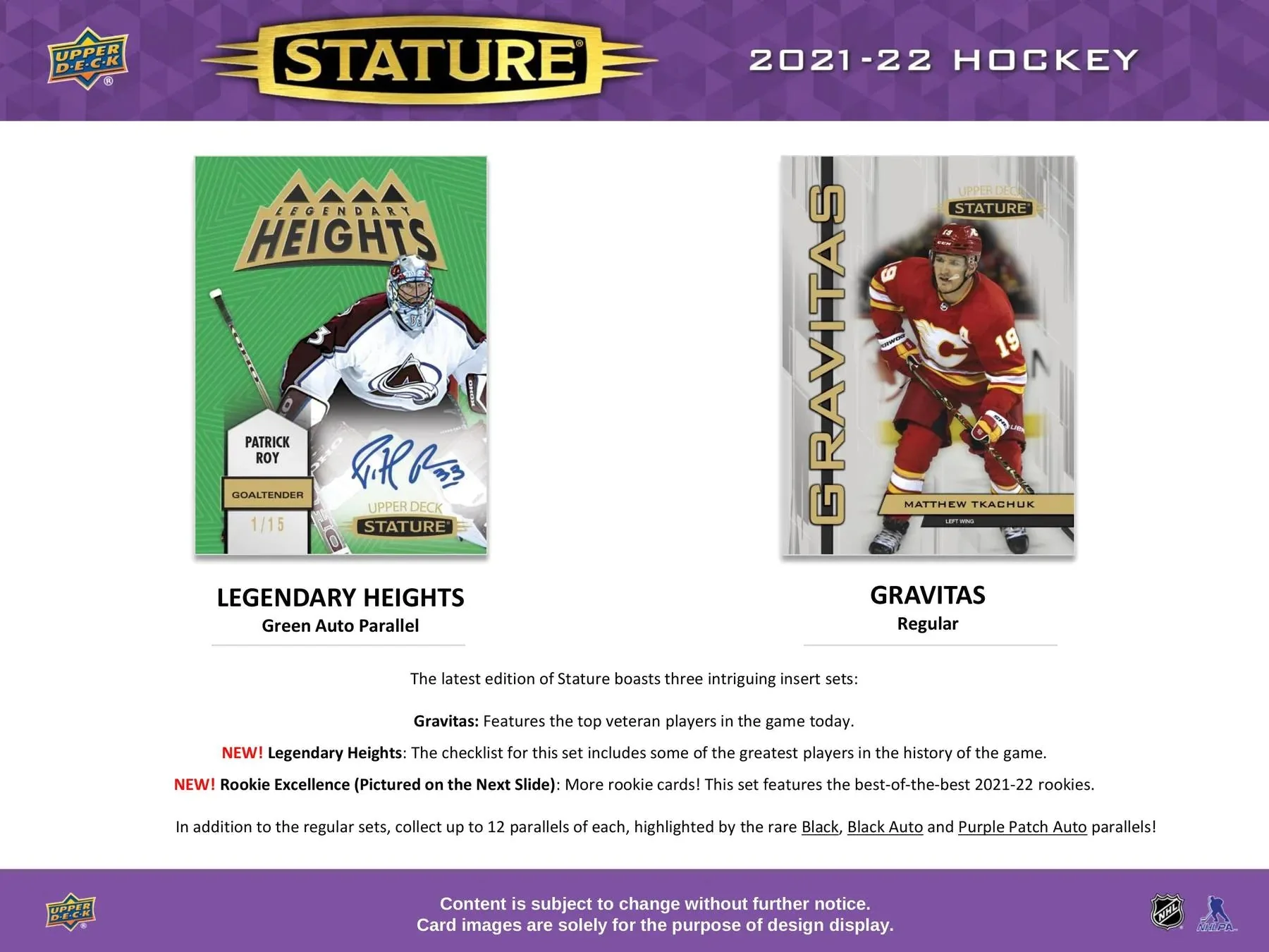 2021-22 Upper Deck Stature Hockey Hobby Box - Image 5