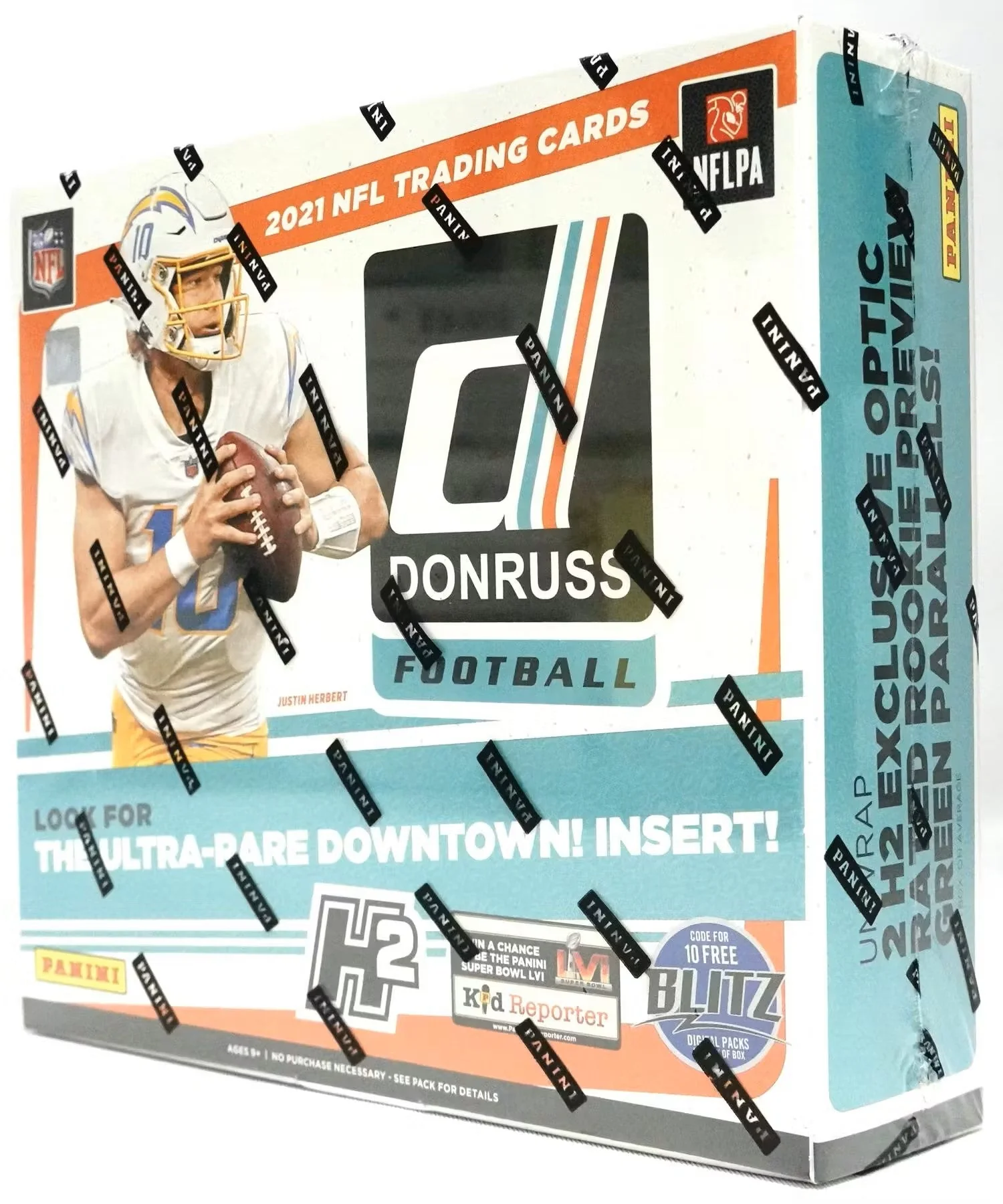 2021 Panini Donruss Football H2 Hobby Hybrid Box - Image 2