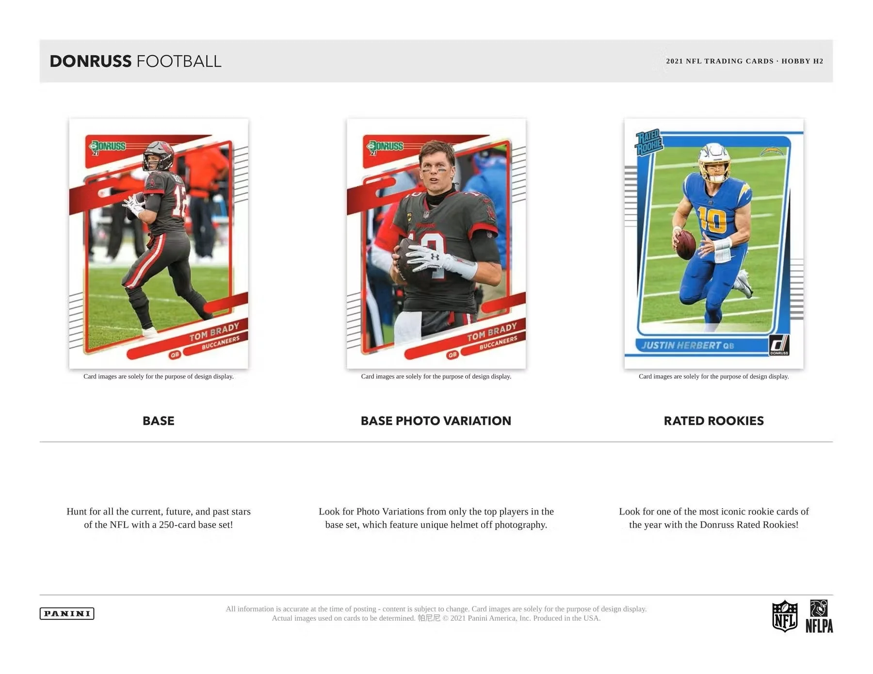 2021 Panini Donruss Football H2 Hobby Hybrid Box - Image 4