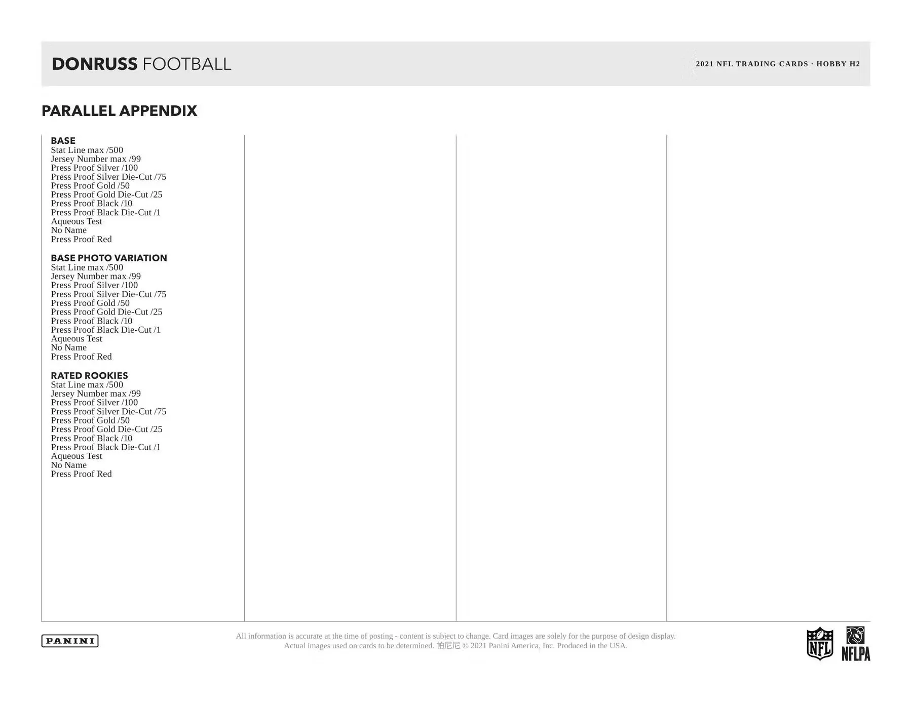 2021 Panini Donruss Football H2 Hobby Hybrid Box - Image 8