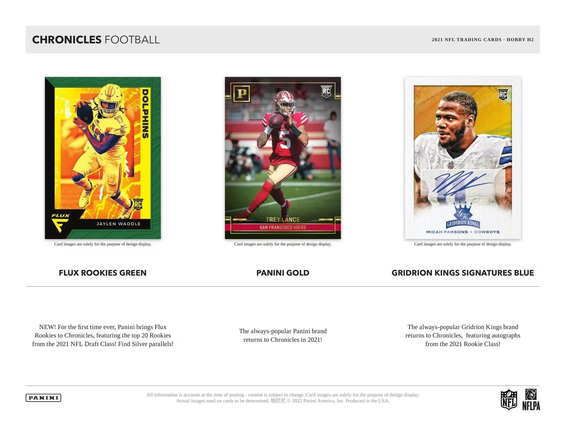 2021 Panini Chronicles Football H2 Box - Image 7
