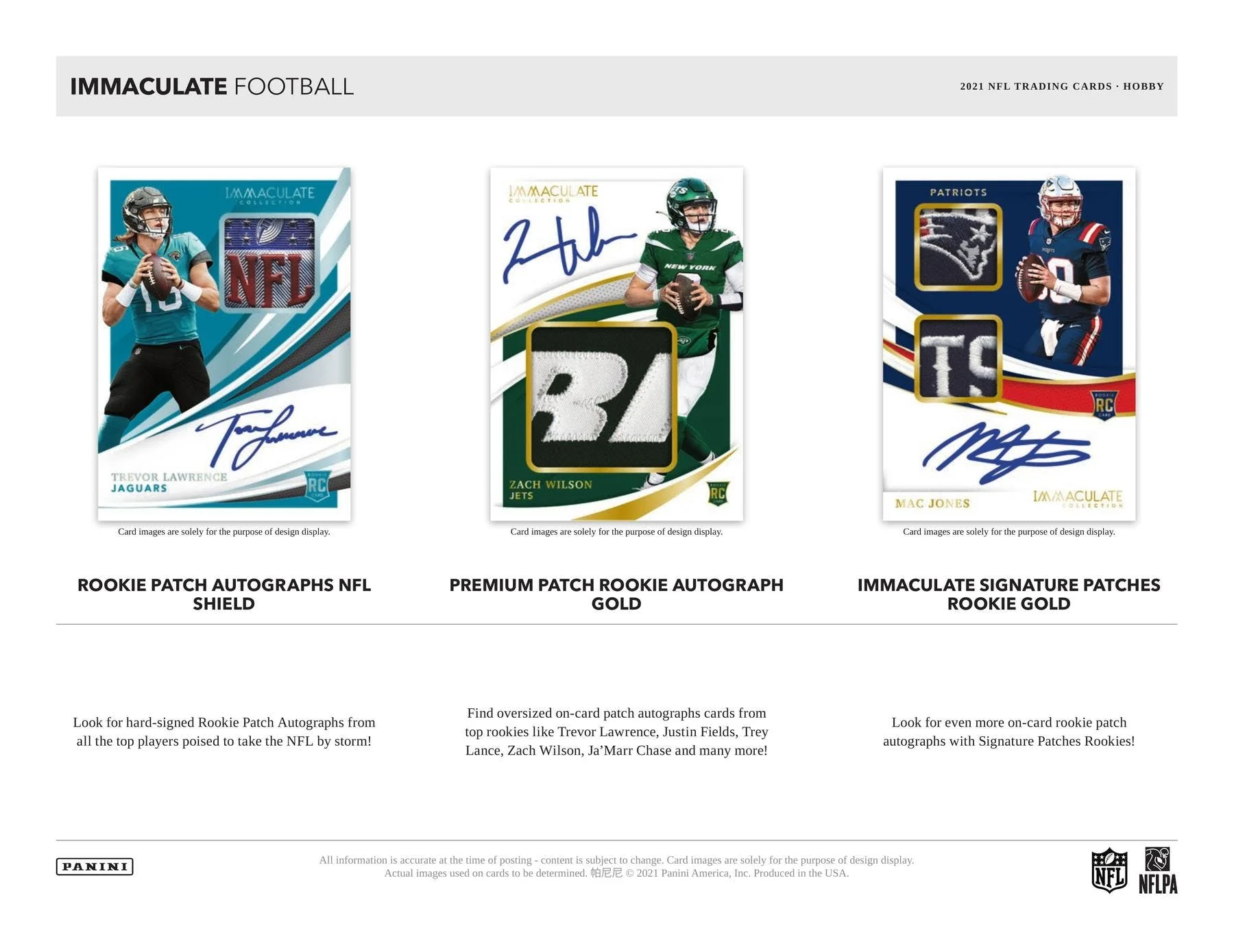 2021 Panini Immaculate Football Hobby Box - Image 4