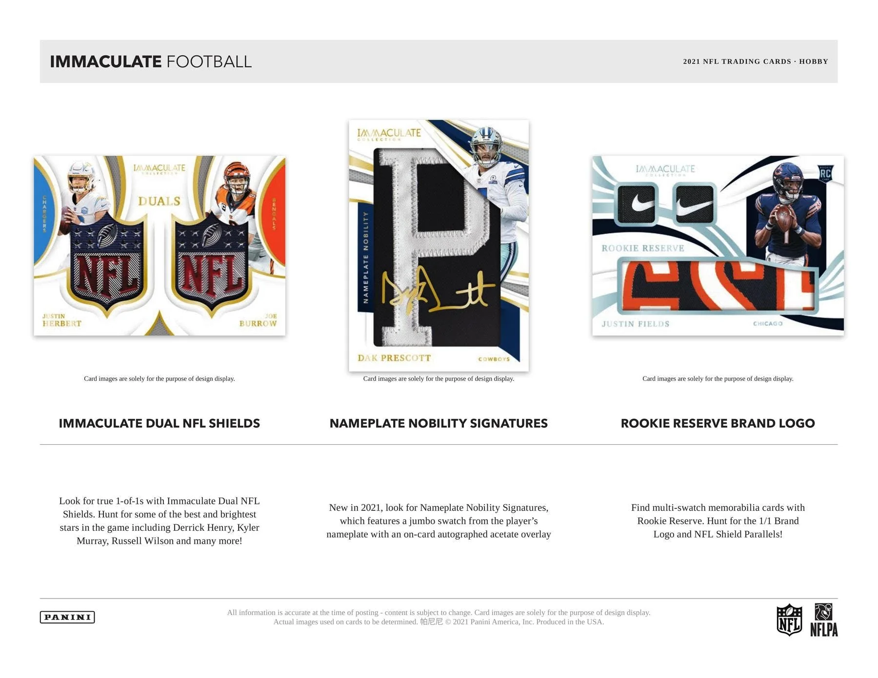 2021 Panini Immaculate Football Hobby Box - Image 6