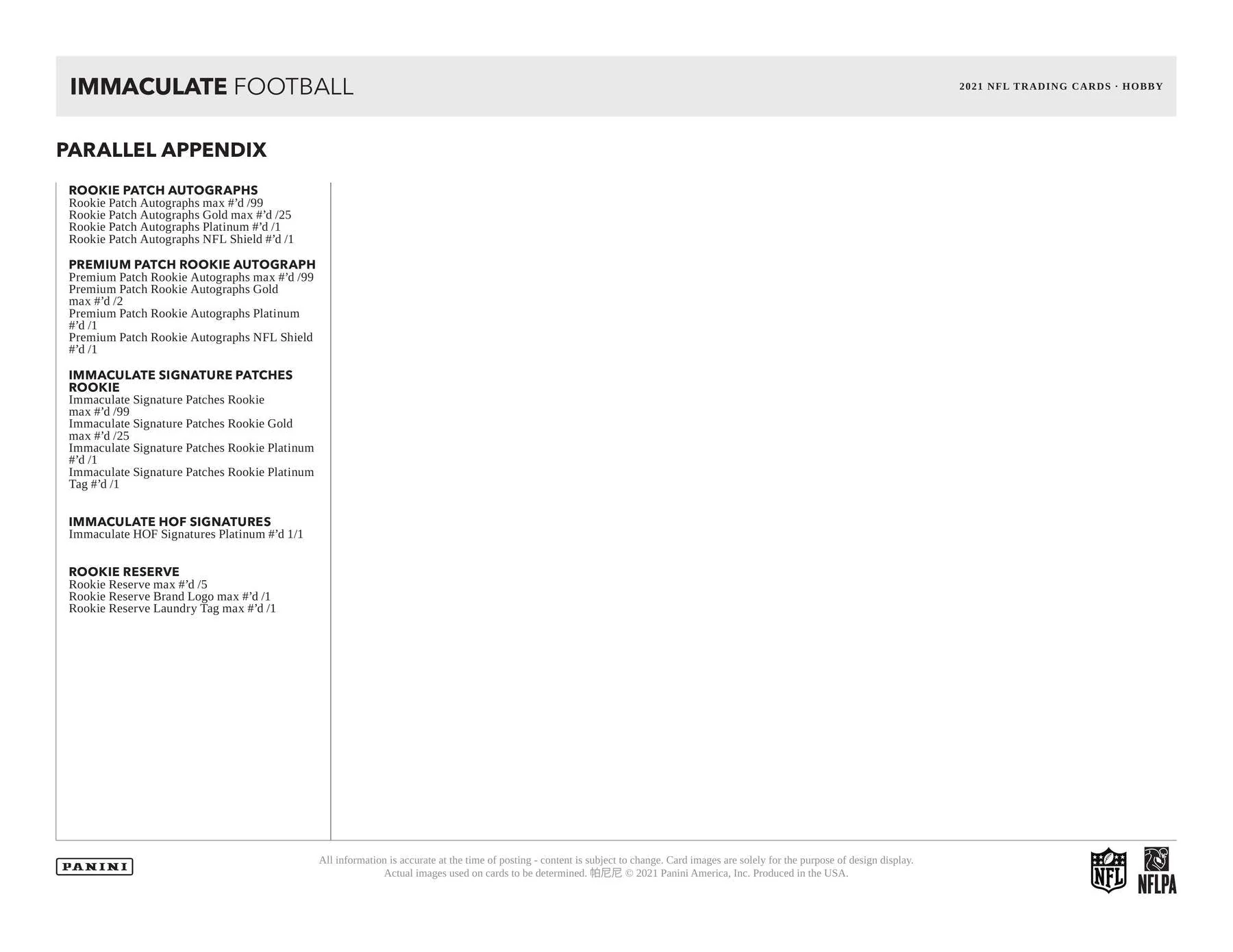 2021 Panini Immaculate Football Hobby Box - Image 8