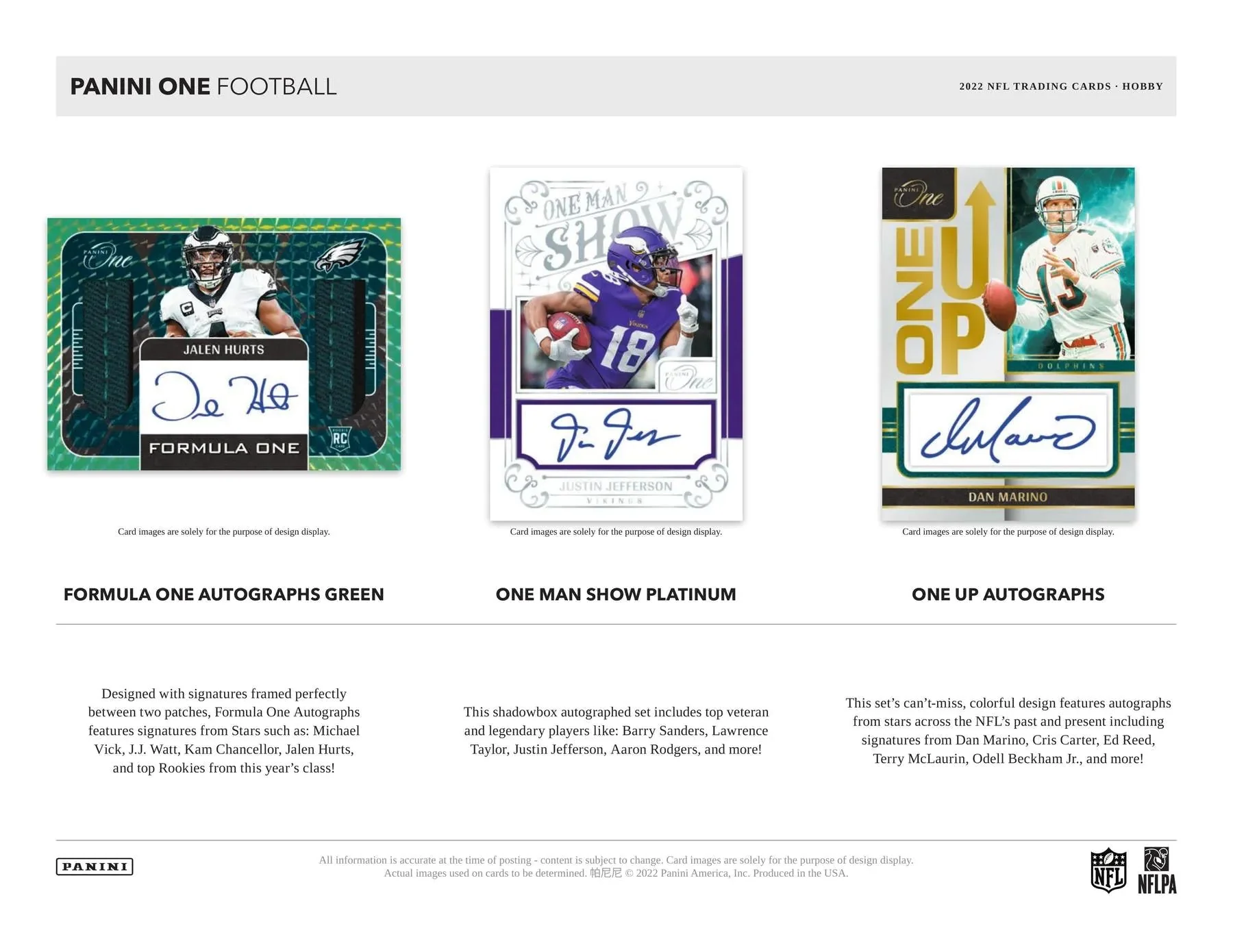 2022 Panini One Football Hobby Box - Image 5