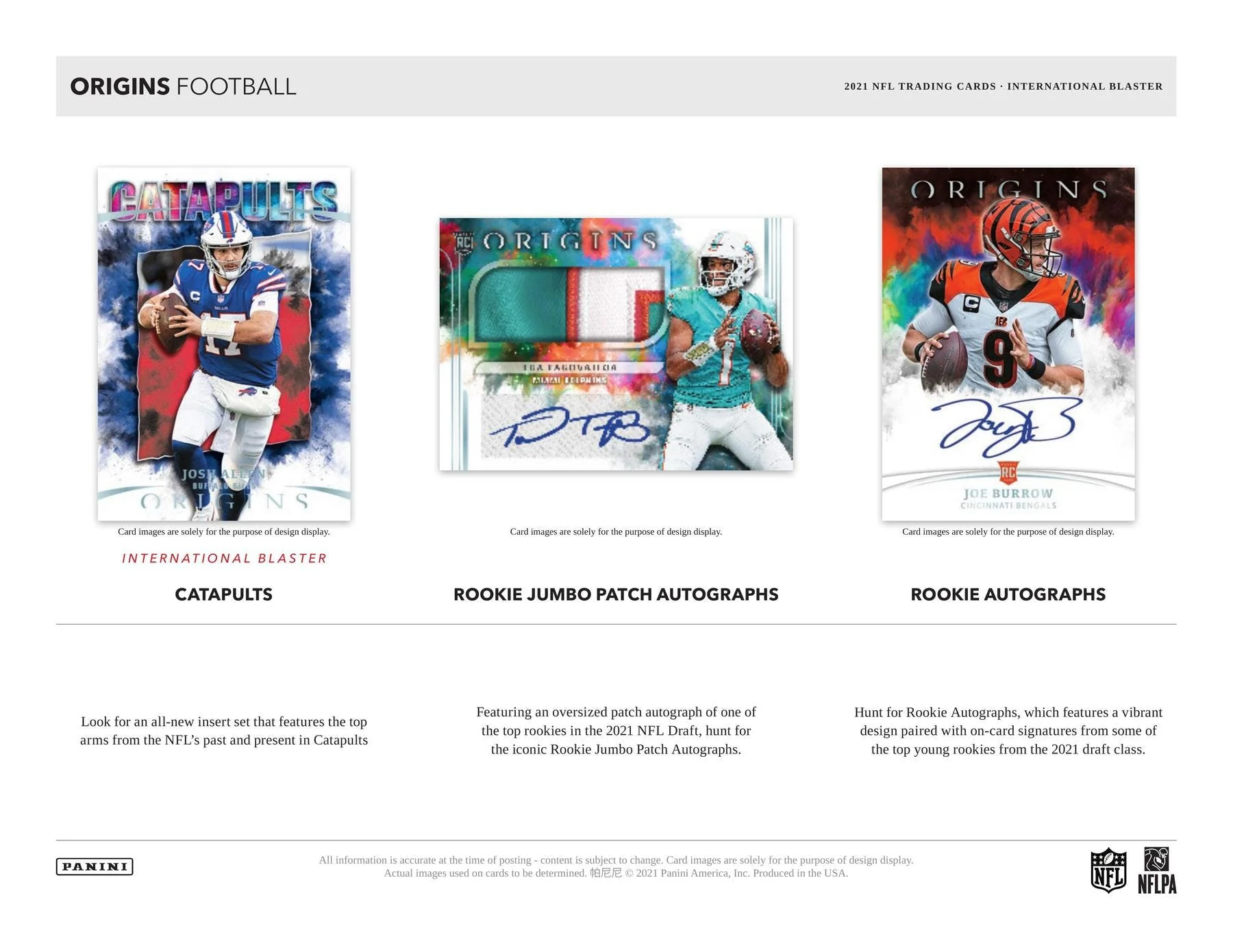 2021 Panini Origins Football International Blaster Box - Image 5