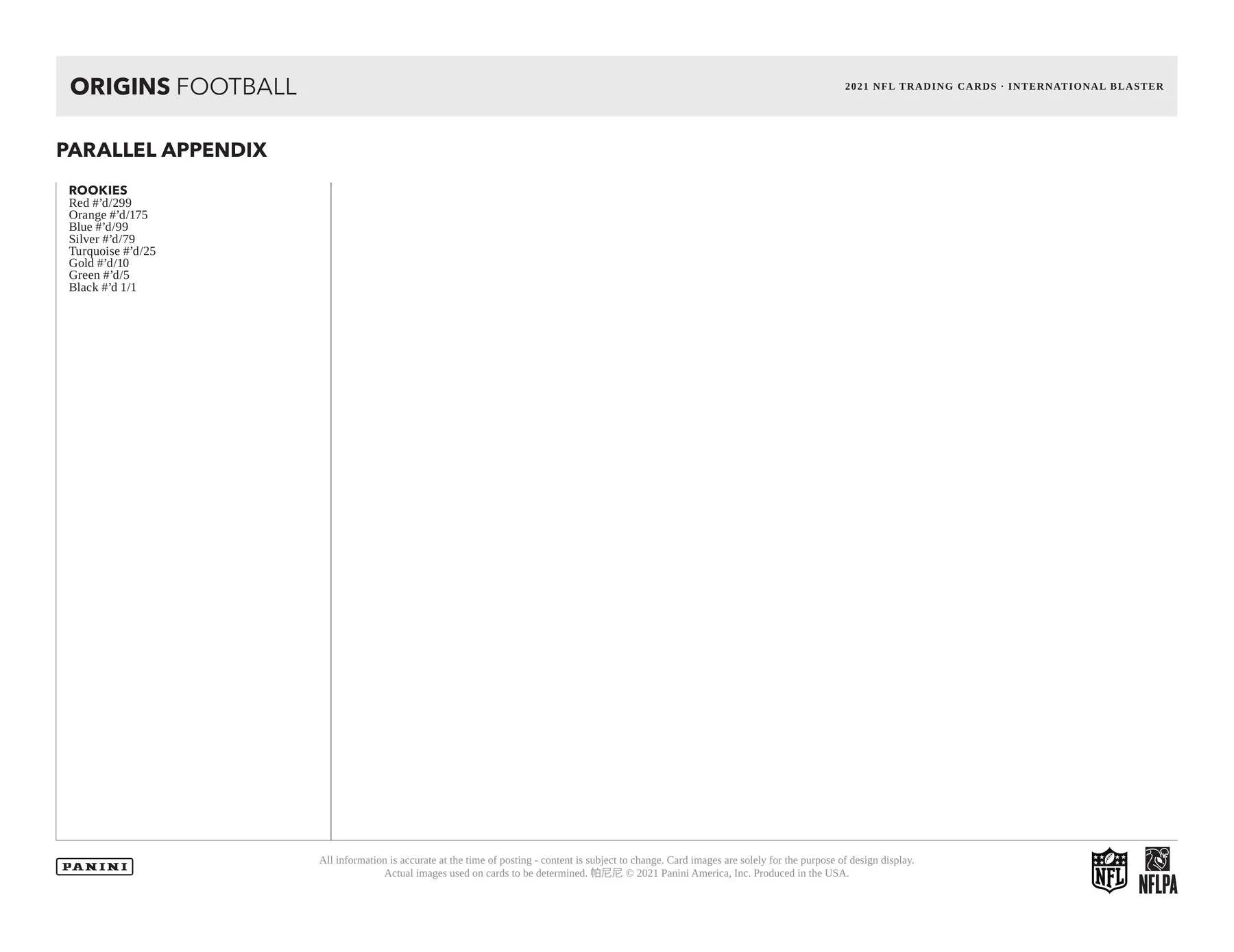 2021 Panini Origins Football International Blaster Box - Image 8