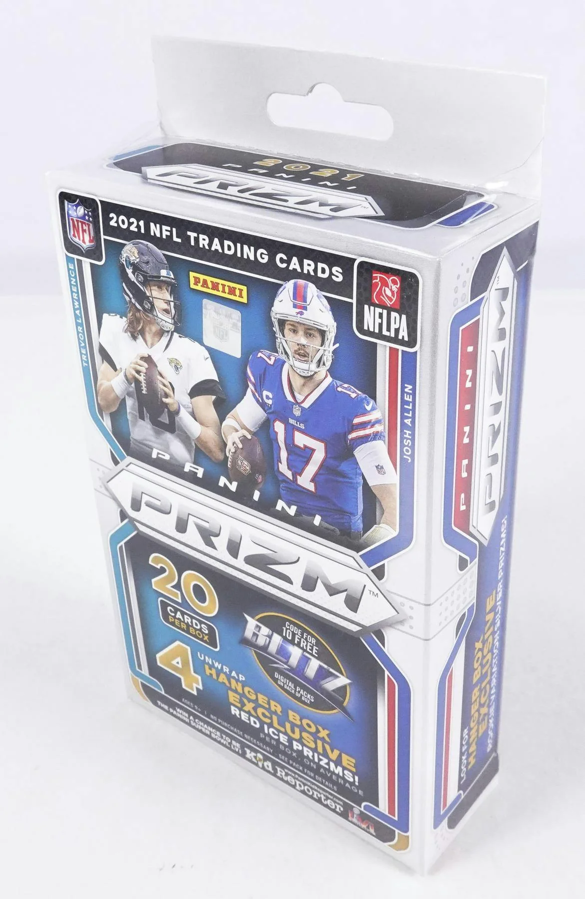 2021 Panini Prizm Football Hanger Box (Red Ice Prizms!) - Image 2