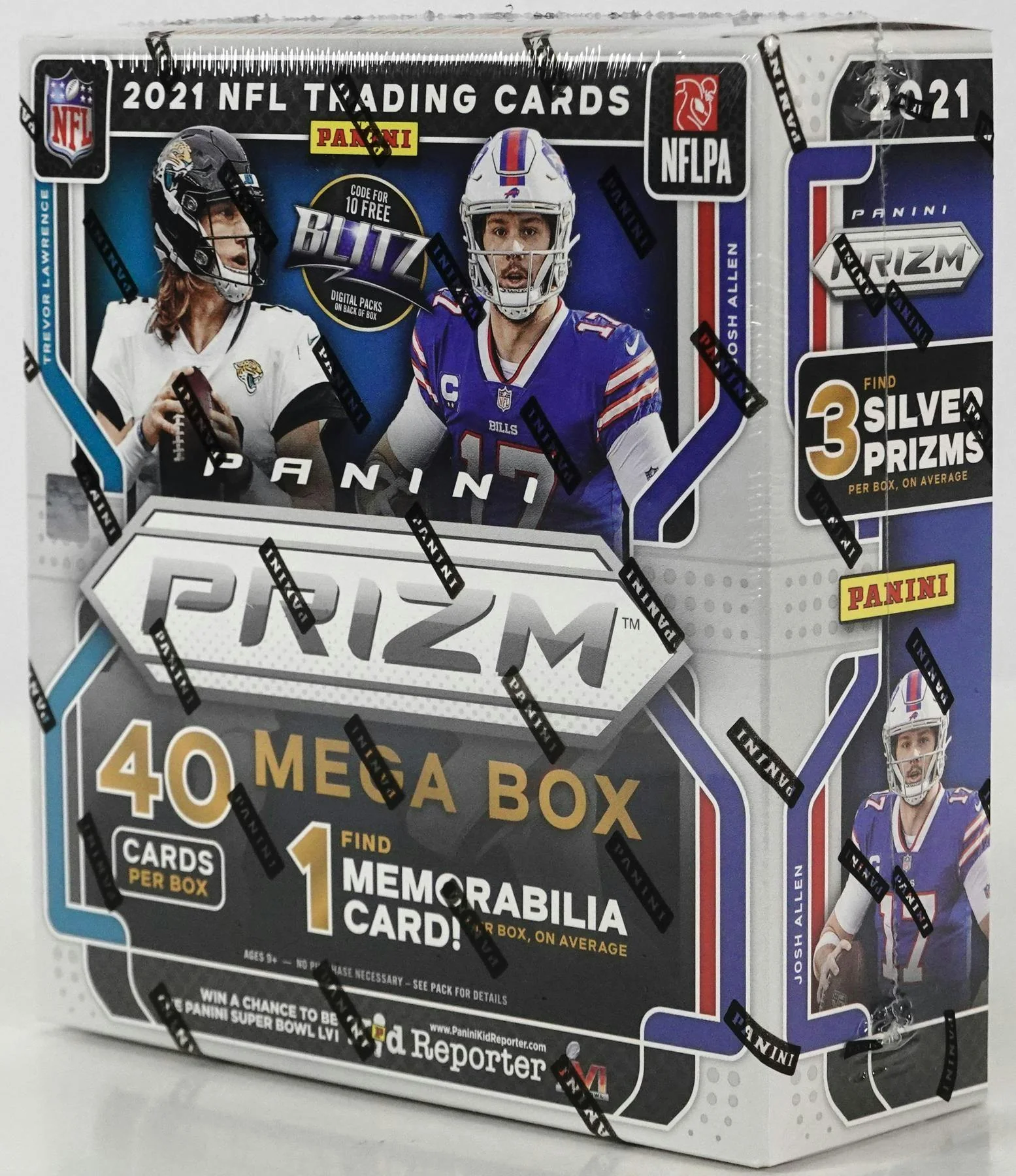 2021 Panini Prizm Football Mega Box (Neon Green Pulsar!) - Image 2