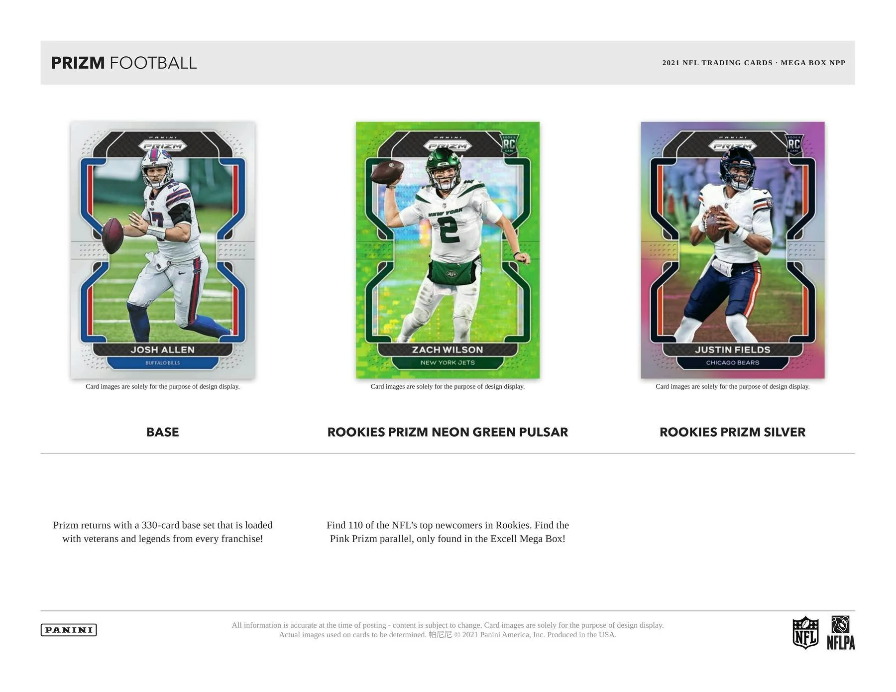 2021 Panini Prizm Football Mega Box (Neon Green Pulsar!) - Image 4